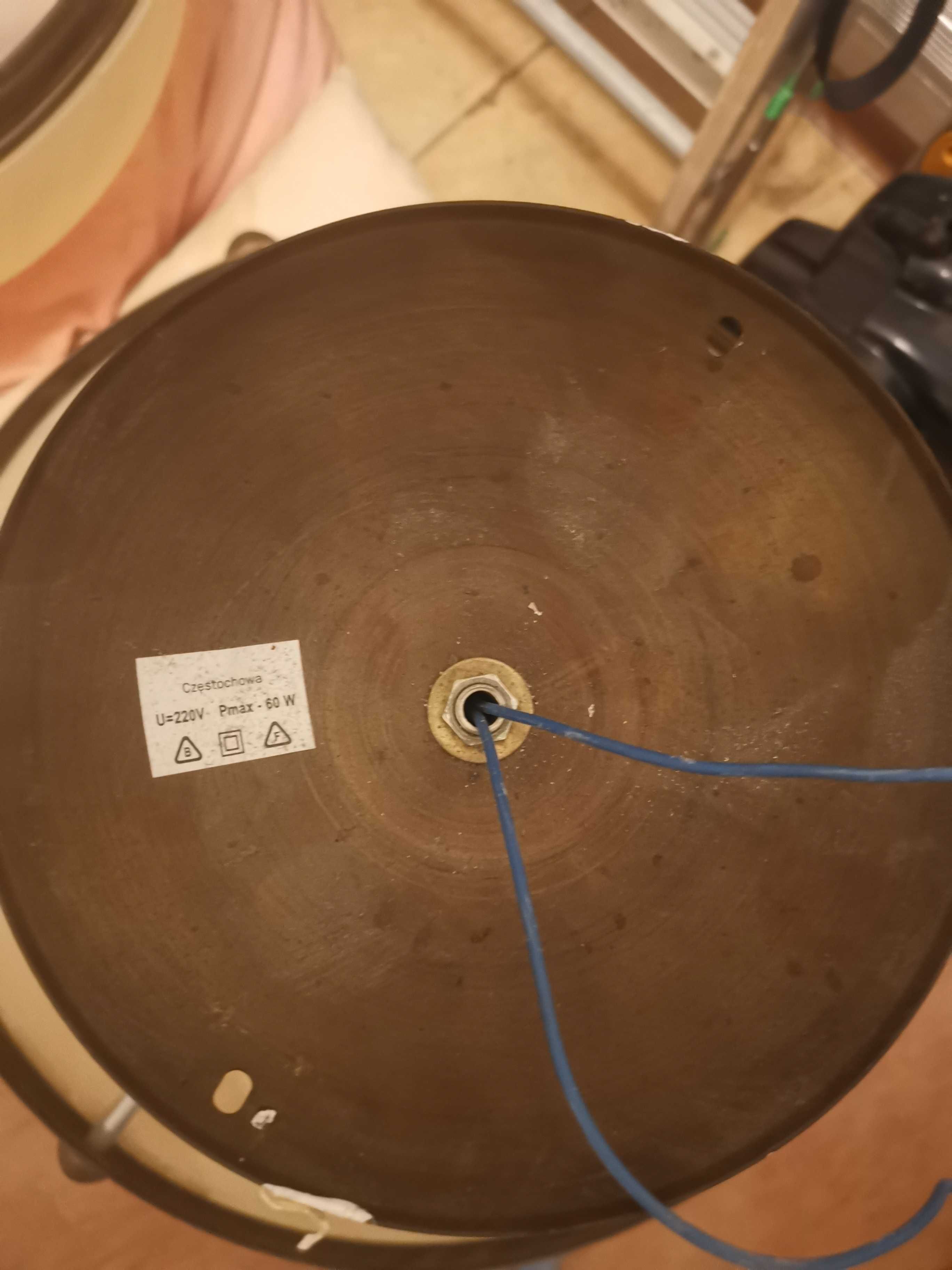 Lampa sufitowa, mosiężna retro