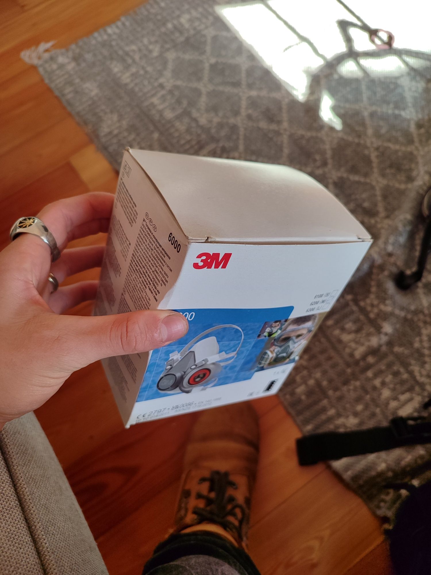 Máscara de Proteção 3M Semi Facial 6200+ 3M Filtros para Gás e Vapores
