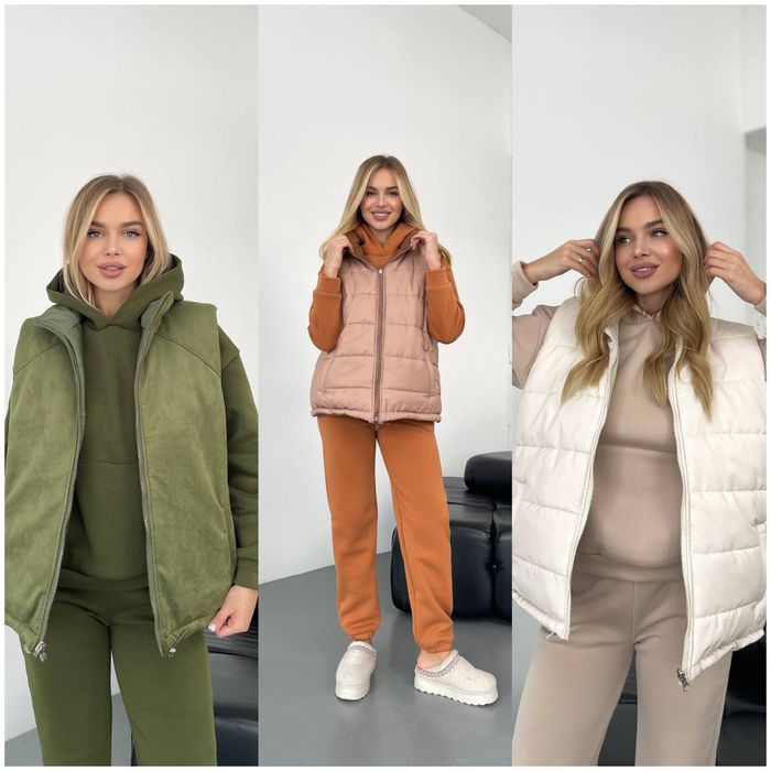 Жіночий теплий костюм 3-ка