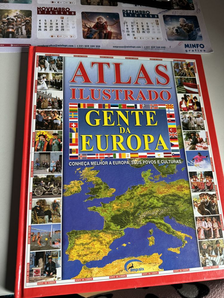 Livro atlas ilustrado gente da europa