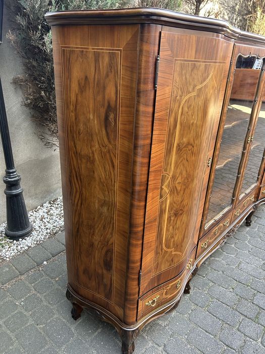 Stylowa Witryna Ludwikowska Komoda Ludwik Kredens Biblioteka Regał