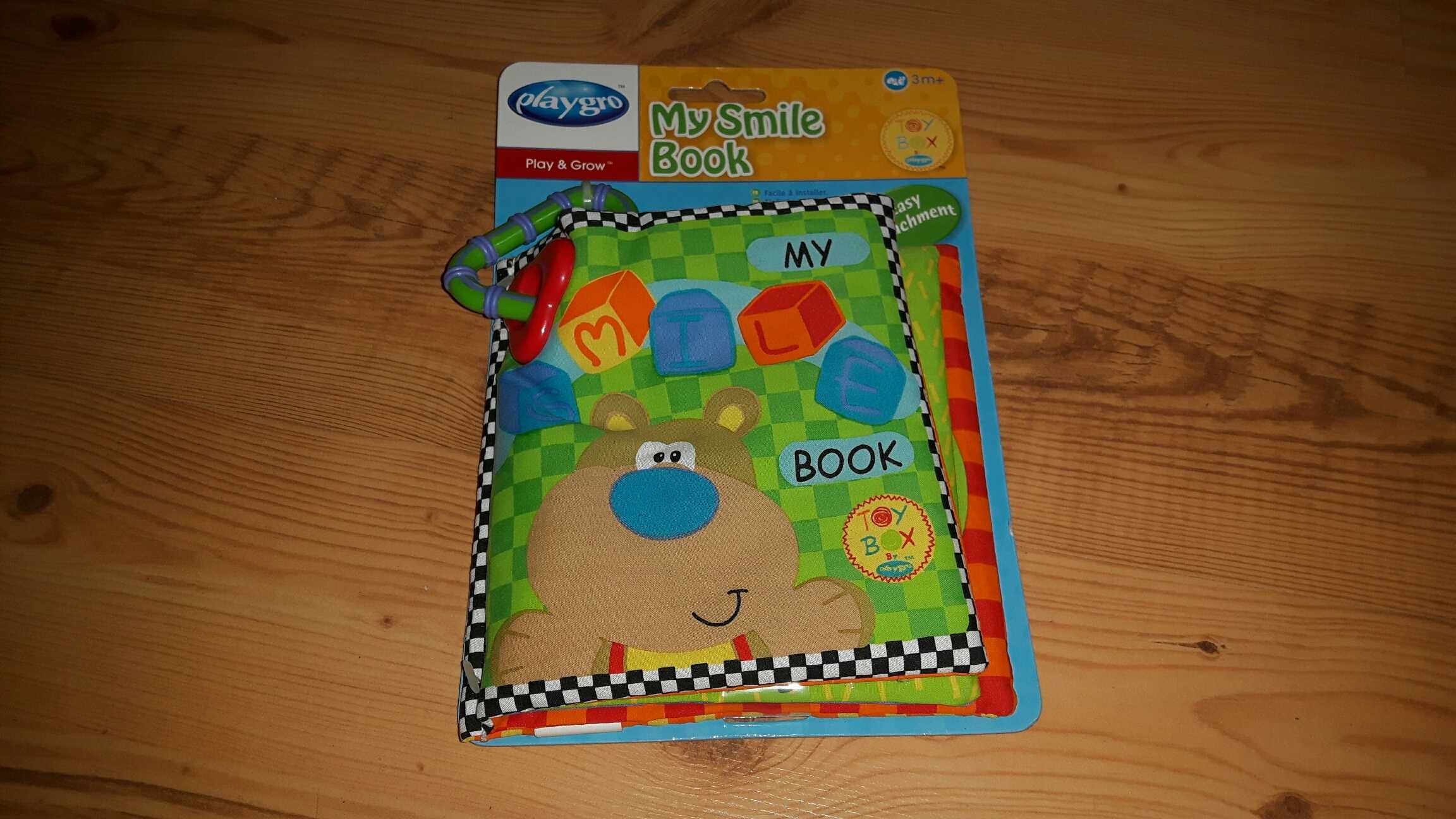 Książeczka playgro my smile book nowa 3m+