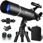 Teleskop astronomiczny 80mm ze statywem