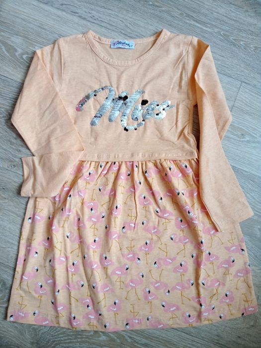 Sukienka 110 pomarańczowa nowa