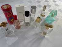Puste flakony Estee Lauder Givenchy Versace Lancome Dolce&Gabbana Klei
