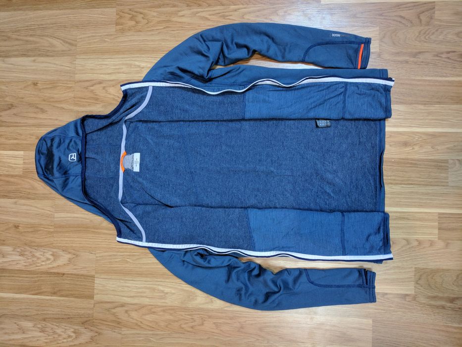 Теплая трекинговая термокофта худи ortovox merino inside
