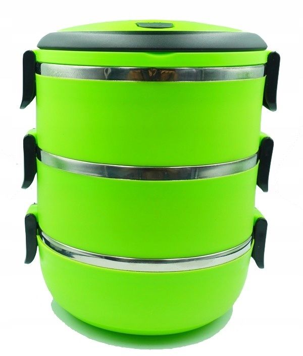 menażka obiadowa pojemnik termiczny lunch box trojak stal pp 3x500ml /
