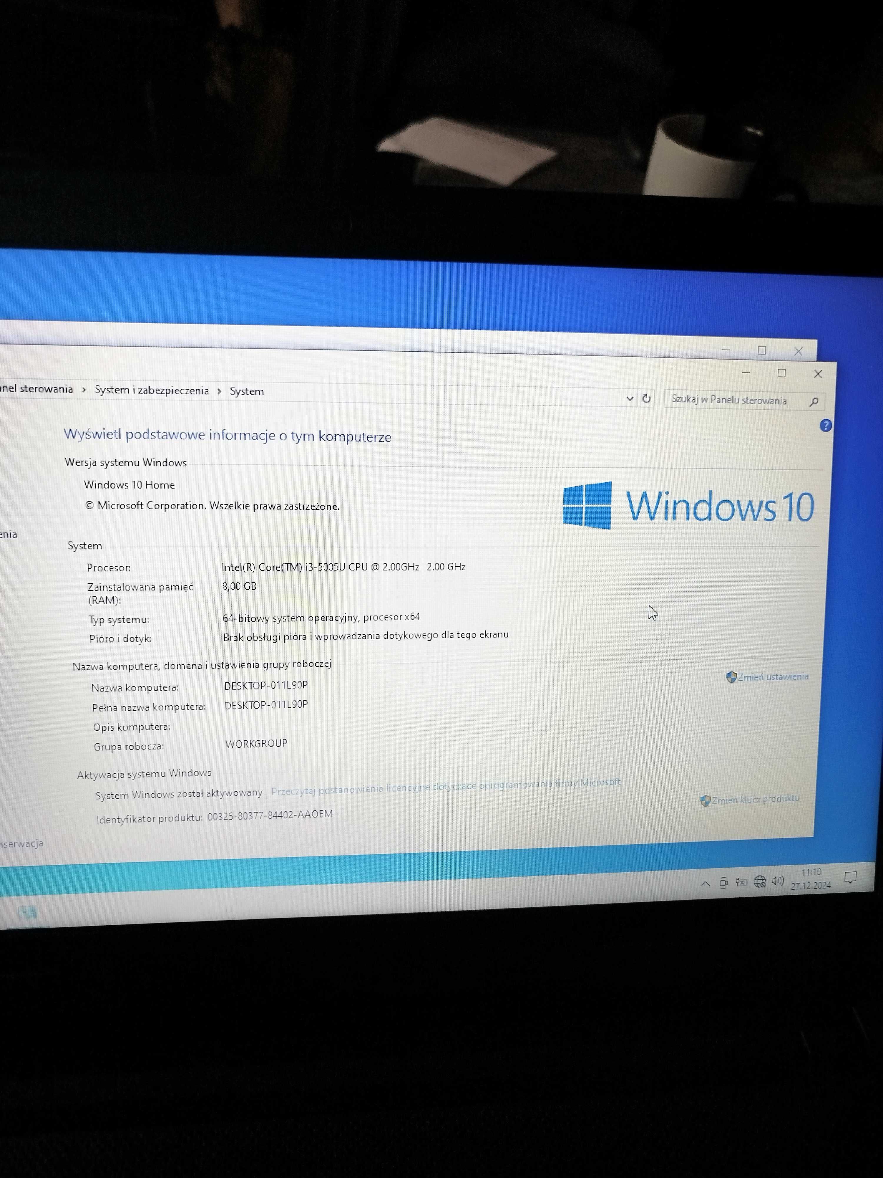Lenovo IdeaPad 100-15 i3-5005 8GB 1TB W10