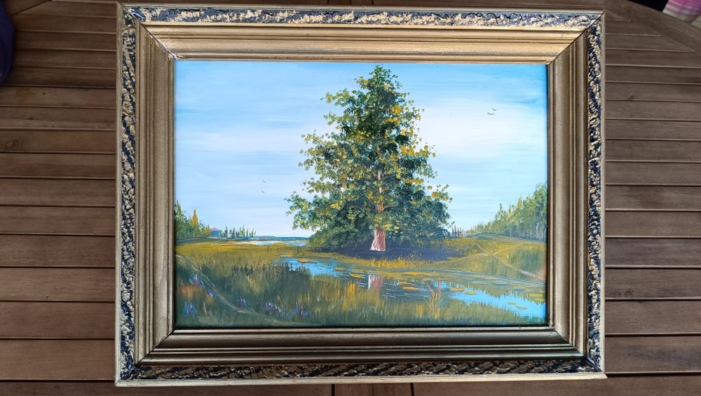 Quadro original com paisagem