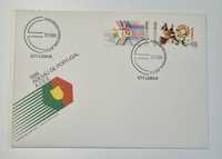Carta 1° Dia Circulação com Selos Adesão Portugal á C.E.E 7-1-1986
