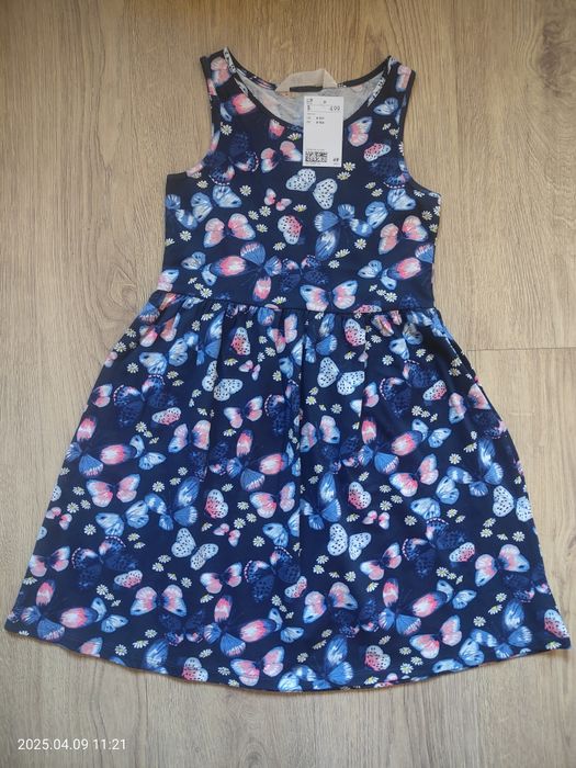 Sukienka letnia dla dziewczynki h&m 8-10 lat