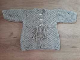 Sweterek handmade  szary 80