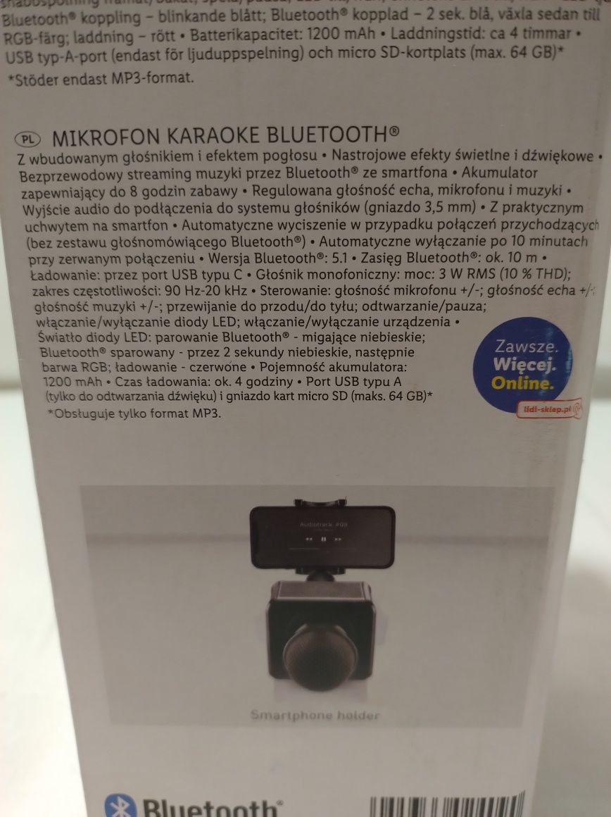 Mikrofon karaoke bluetooth SilverCrest