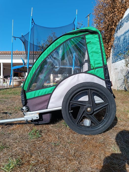 Atrelado para bicicleta 2 lugares