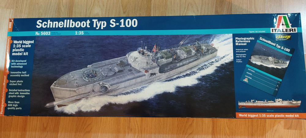 Italeri- Schnellboot Typ S-100 em escala 1:35