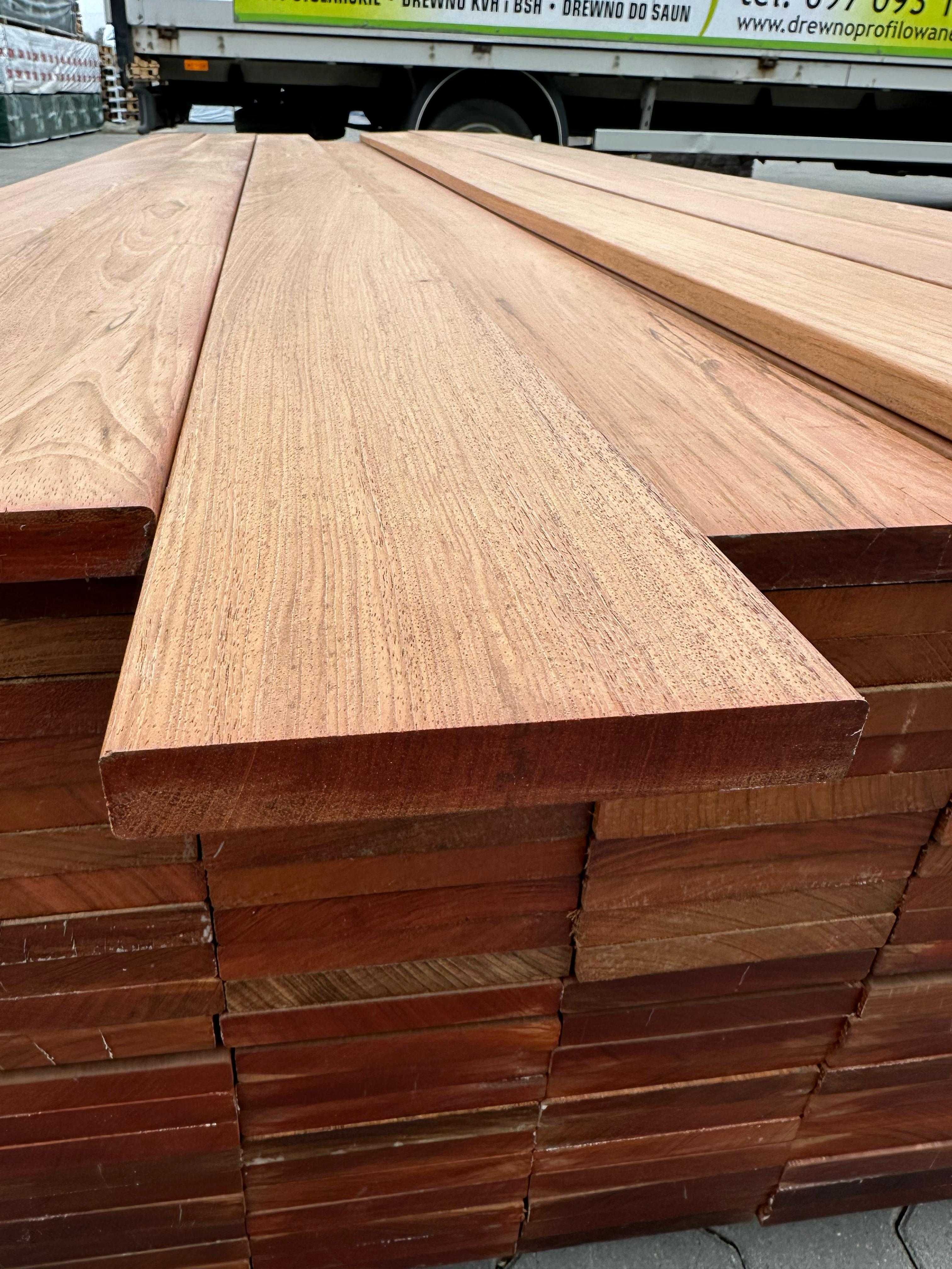 Jatoba Deska Tarasowa 21x145 Gładka-Fas KD