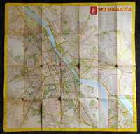 PRL: Mapa plan miasta Warszawa, 1983 r.