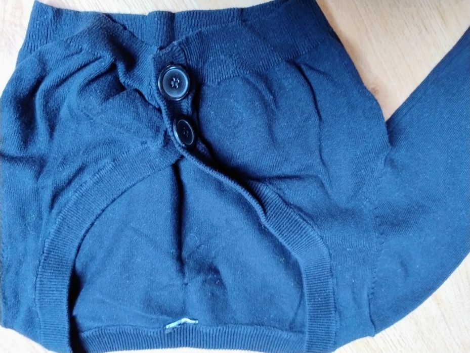 Czarne bolerko dzianinowe xs