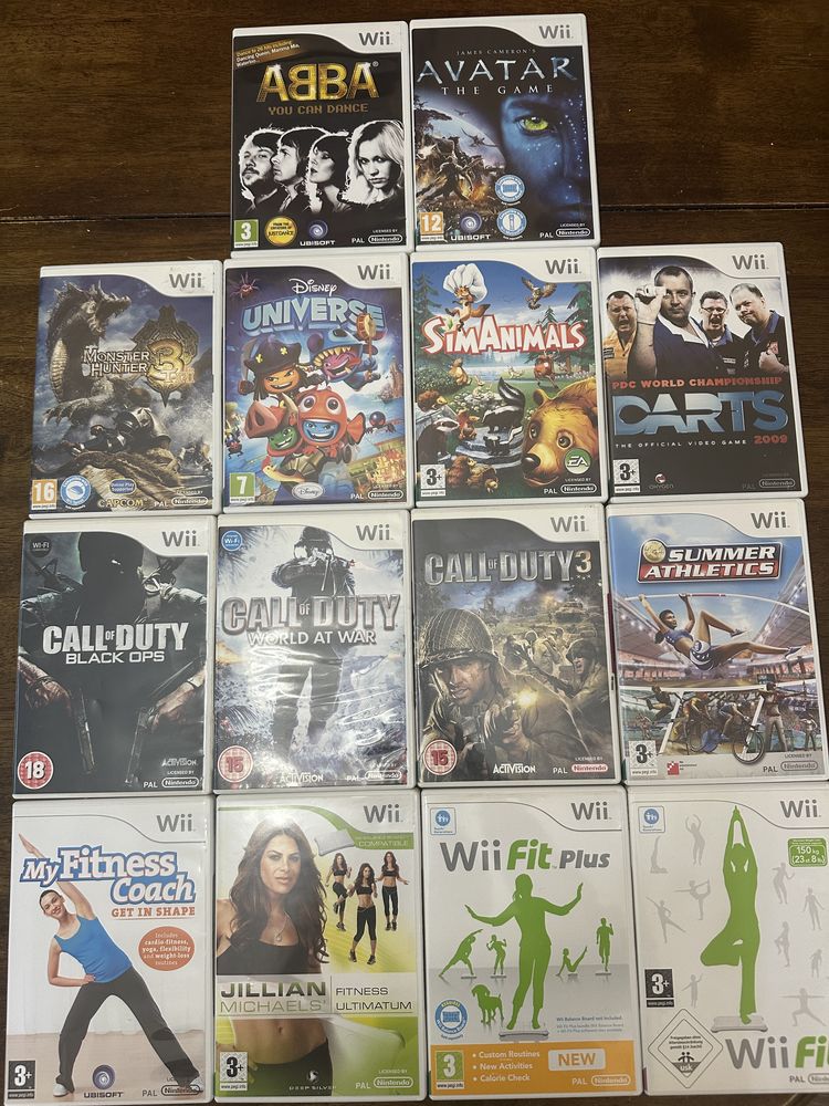 ЛОТ nintendo wii диски ігри mario avatar call of duty