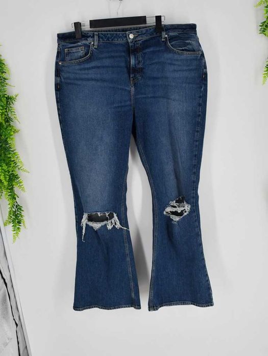 Jeansy dzwony z dziurami Be Very 48