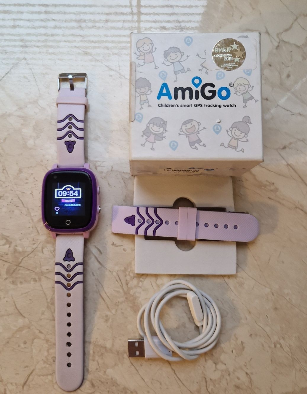 Смарт годинник AmiGo GO005 4G WIFI Thermometer