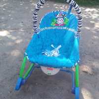 Детский шезлонг, кресло-качалка
