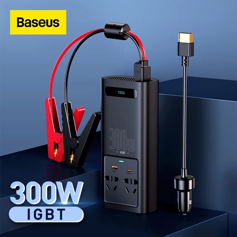 Інвертор з чистим синусом baseus 300w та 500w