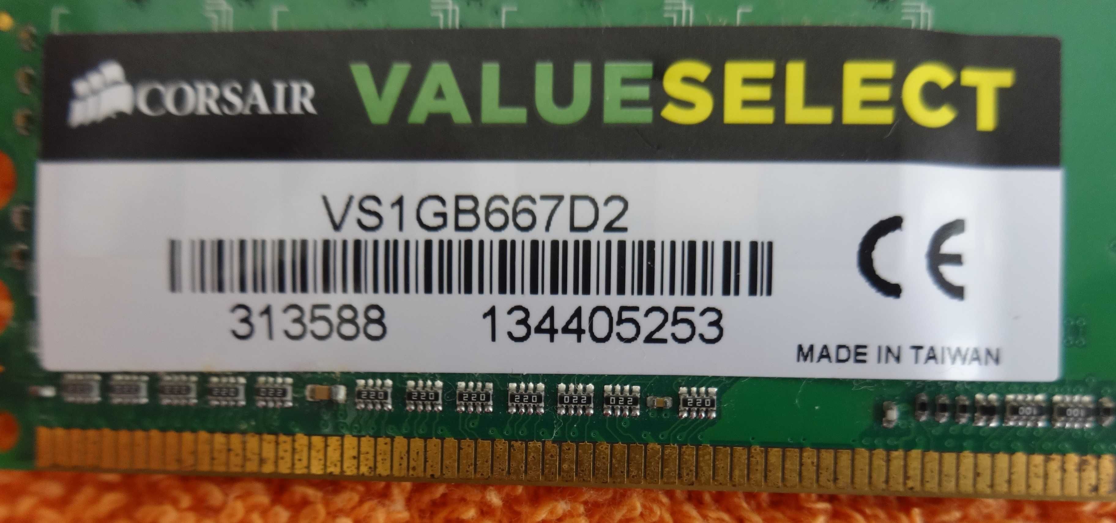 Memória RAM 1GB DDR2 Corsair