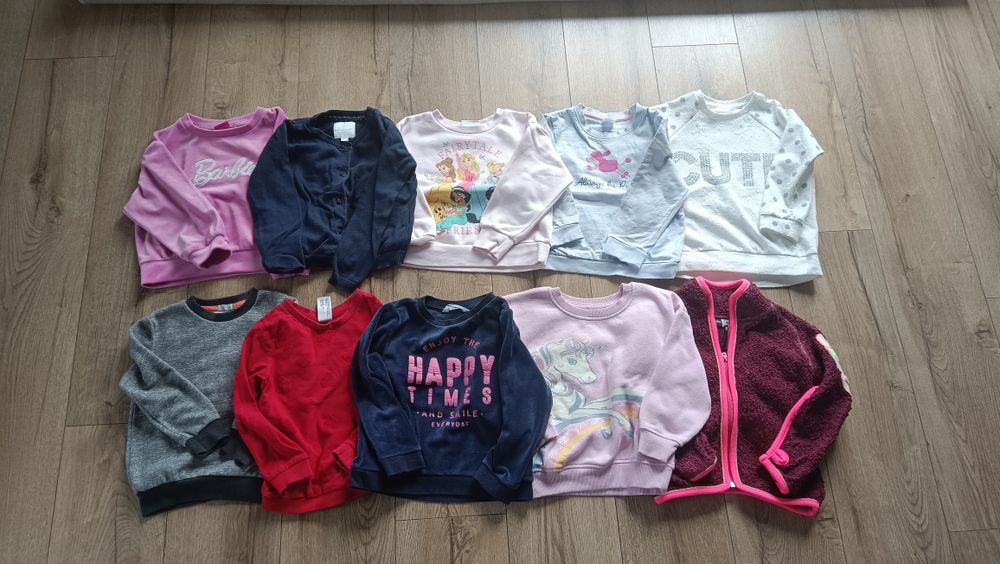 Zestaw 10 bluz rozmiar 104 dla dziewczynki