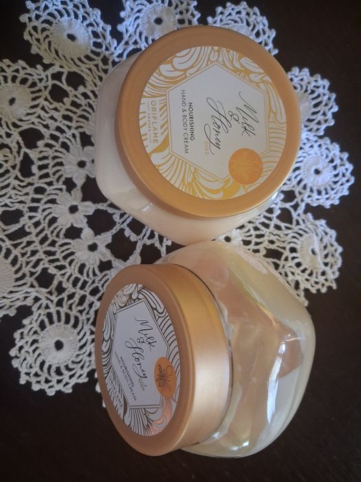 Kremy do rąk i ciała miód z mlekiem Oriflame 2 sztuki