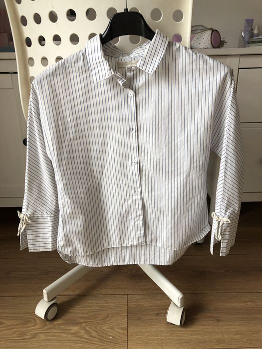 Biala koszula Zara dziewczęca 134