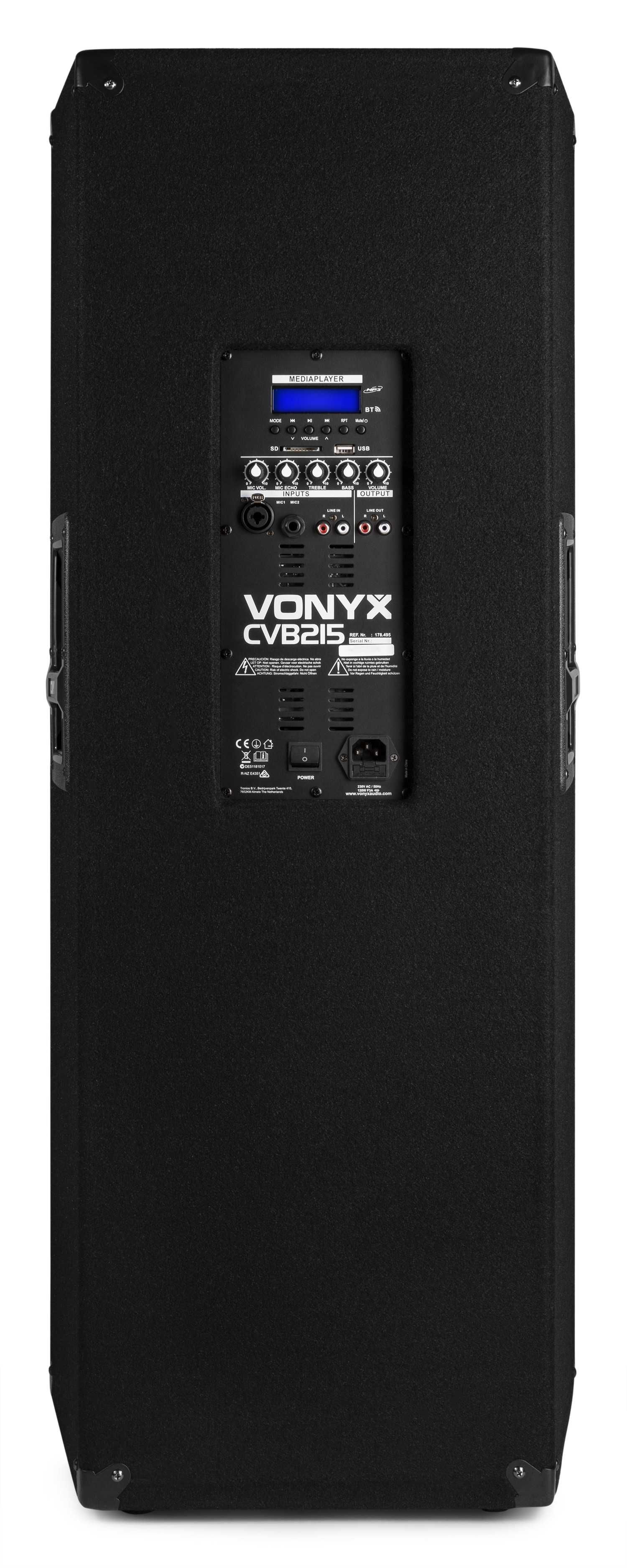 Kolumna aktywna Vonyx CVB215 USB/BT outlet