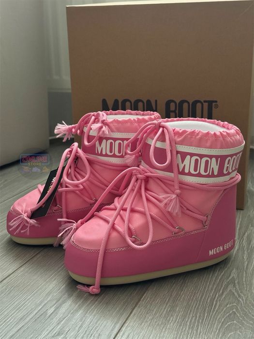 MOON BOOT Pink/White