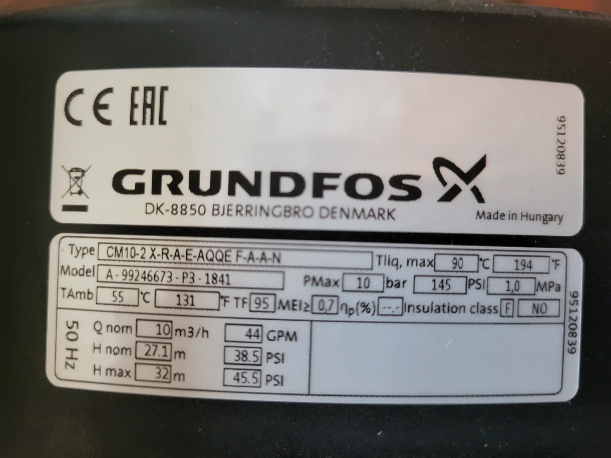 Продам новый насос Grundfos CM 10-2