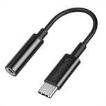 Przejściówka Choetech AUX003 USB-C/DC 3.5mm audio czarna