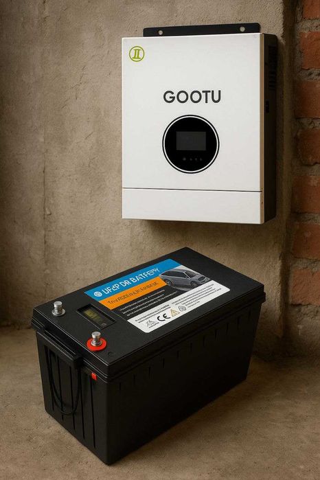 Комплект Автономное питание GOOTU 3 кВт + LiFePO₄ аккумулятор 100Ah