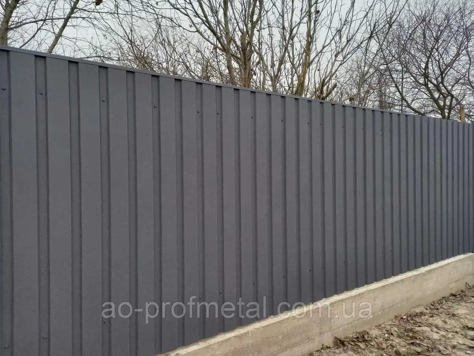 Забор из металопрофиля/Монтаж парканів з профлиста/Ворота,калитки