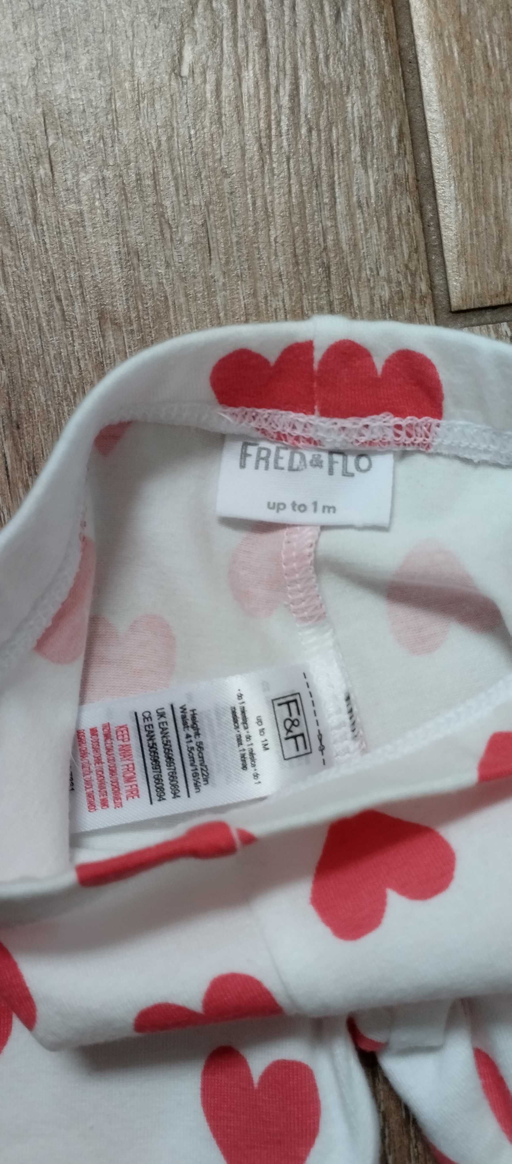 Legginsy dla dziewczynki w serca 50/56 F&F