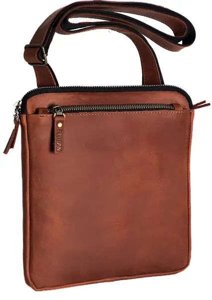 Сумка чоловіча шкіряна планшенка на плече SULLIVAN smvp161-3(22)