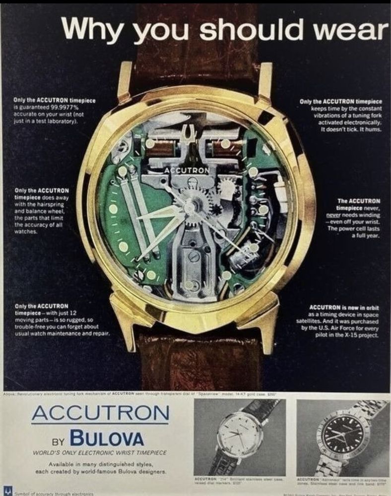 Relógio Bulova Accutron Spaceview Vintage