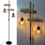 Osasy ZSM-2TFL lampy stojące, drewno, salon, metalowa