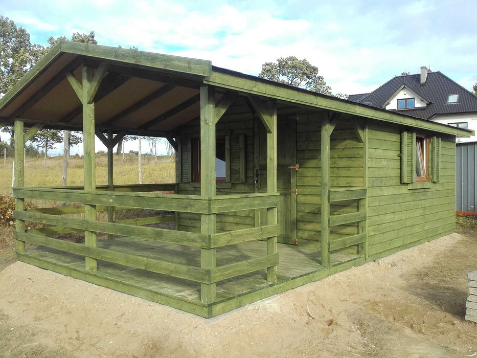 domek drewniany letniskowy Marian28m2 MONTAŻ, DOJAZD GRATIS NA TEN ROK