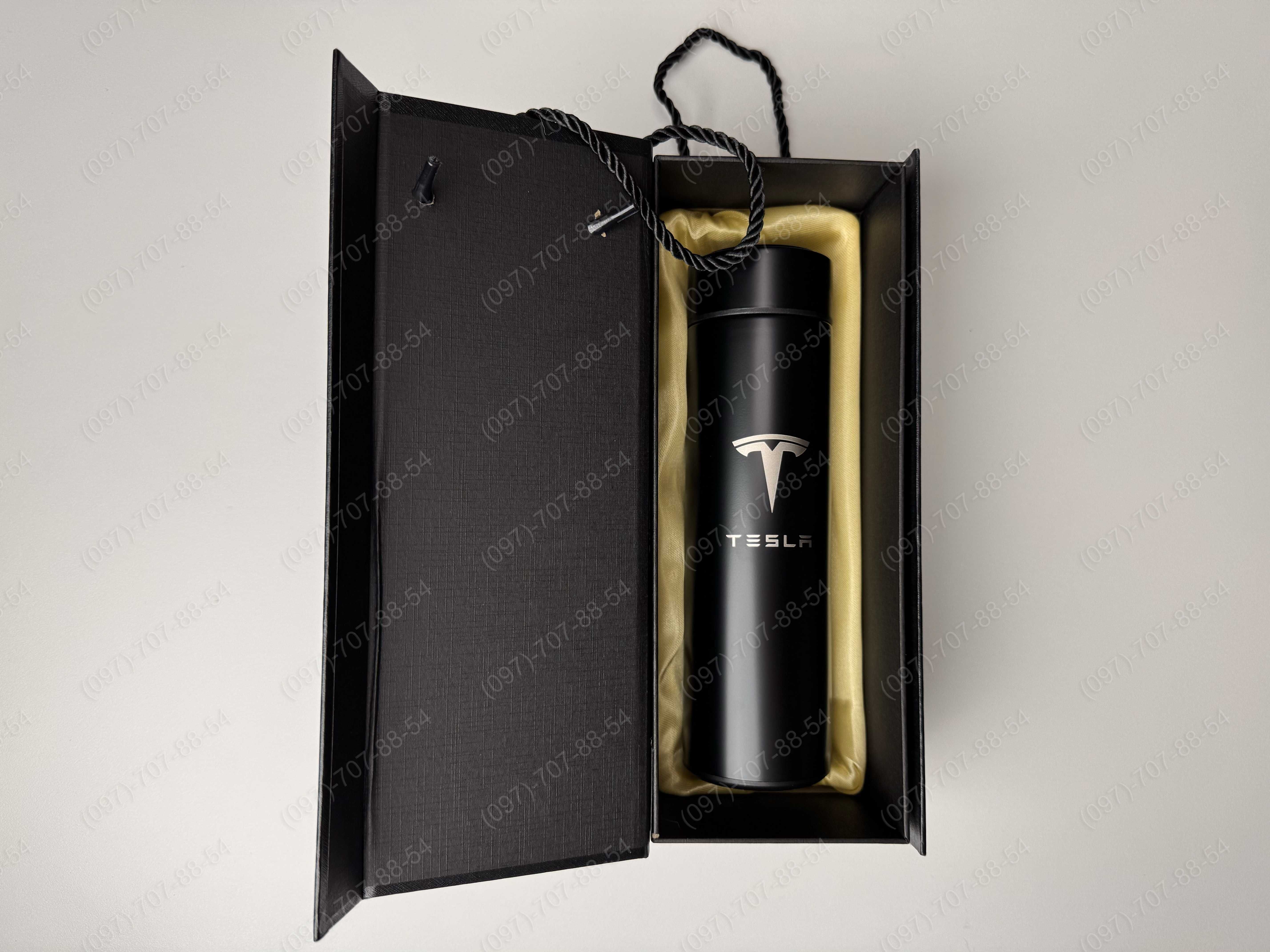 Подарунковий брендований термос Tesla Motors + контроль температури