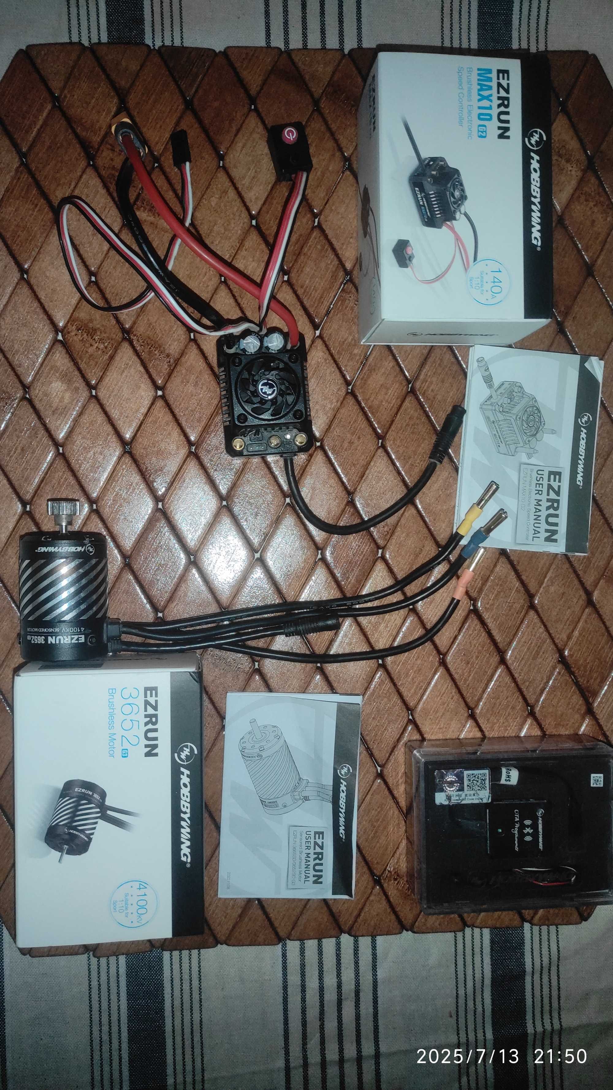 Ezrun max 10g2 silnik bezszczotkowy ezrun 4100kv hobbywing xr10 1/10RC