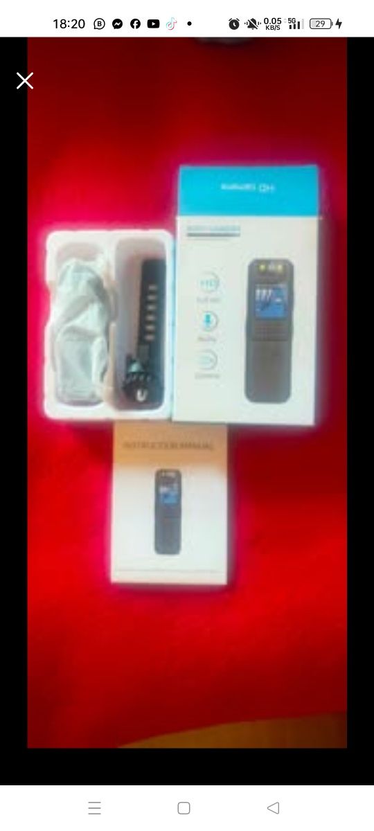 Câmera de corpo 1080p com gravação de áudio e vídeo Wearable Body Cam