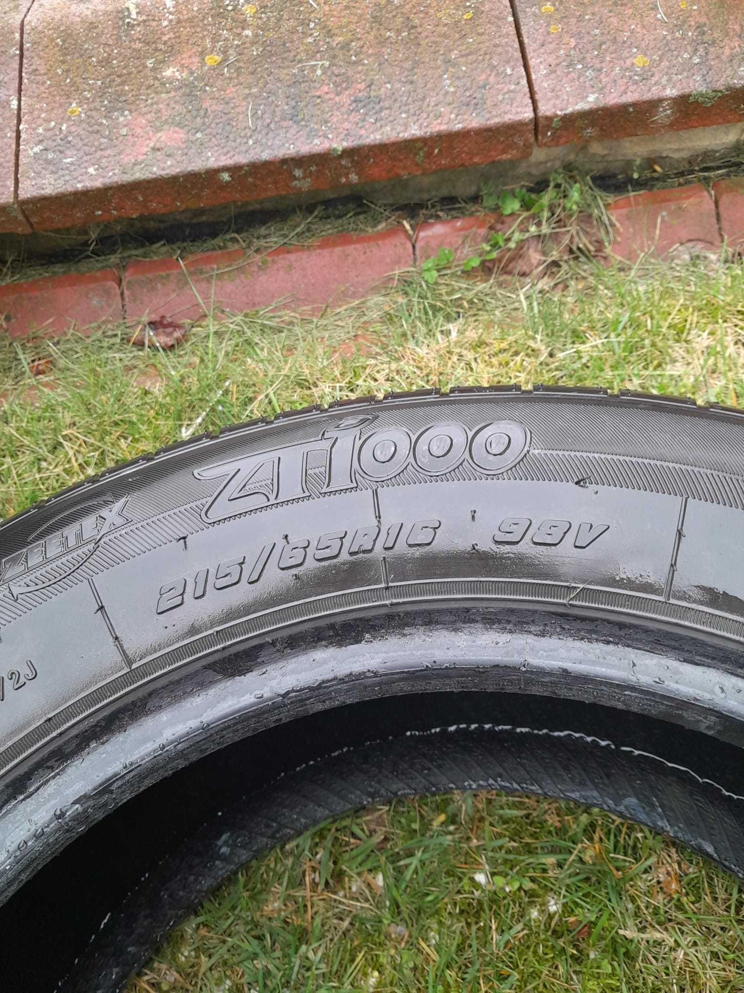 Zeetex 4szt. ZT1000 Revolution 215/65 R16 5,5mm używane opony letnie