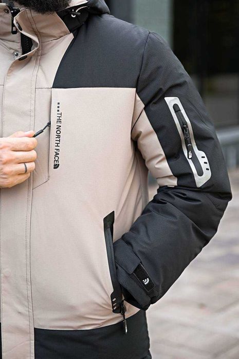 Куртка зимняя The North Face beg OMNI-HEAT бежевая Водовідштовхуюча