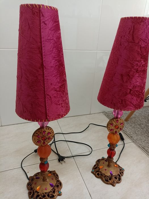 Candeeiros Cor de  Rosa