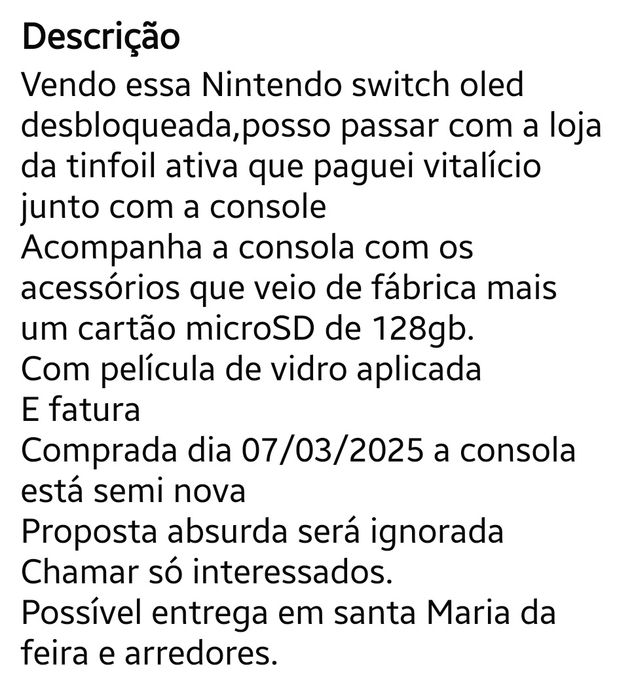 Nintendo switch oled