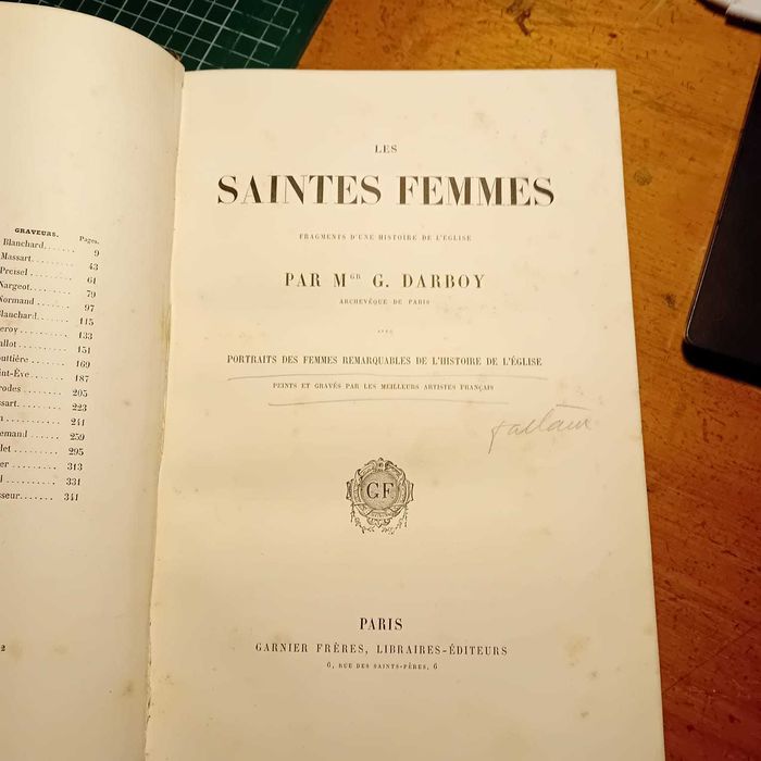 Les Saintes Femmes, M. G. Darboy